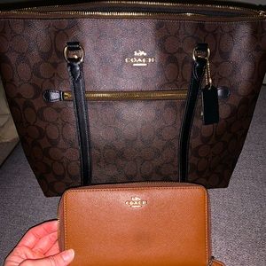 Coach handbag and wallet